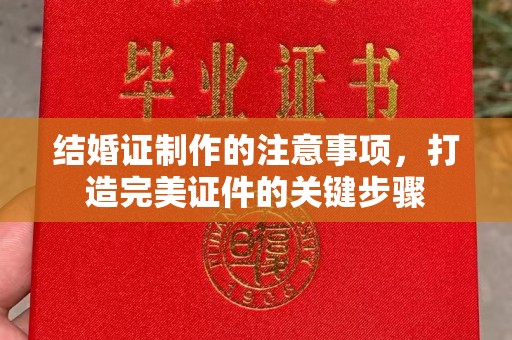 营口结婚证制作的注意事项，打造完美证件的关键步骤
