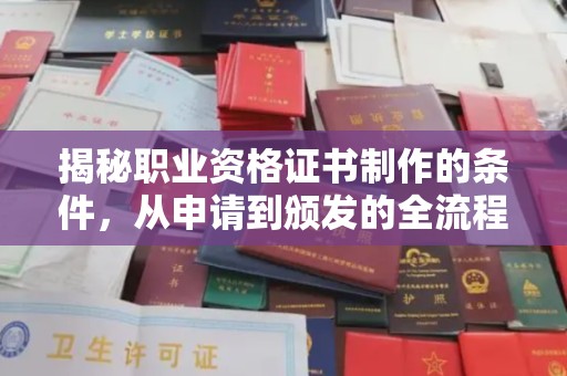 营口揭秘职业资格证书制作的条件，从申请到颁发的全流程解析